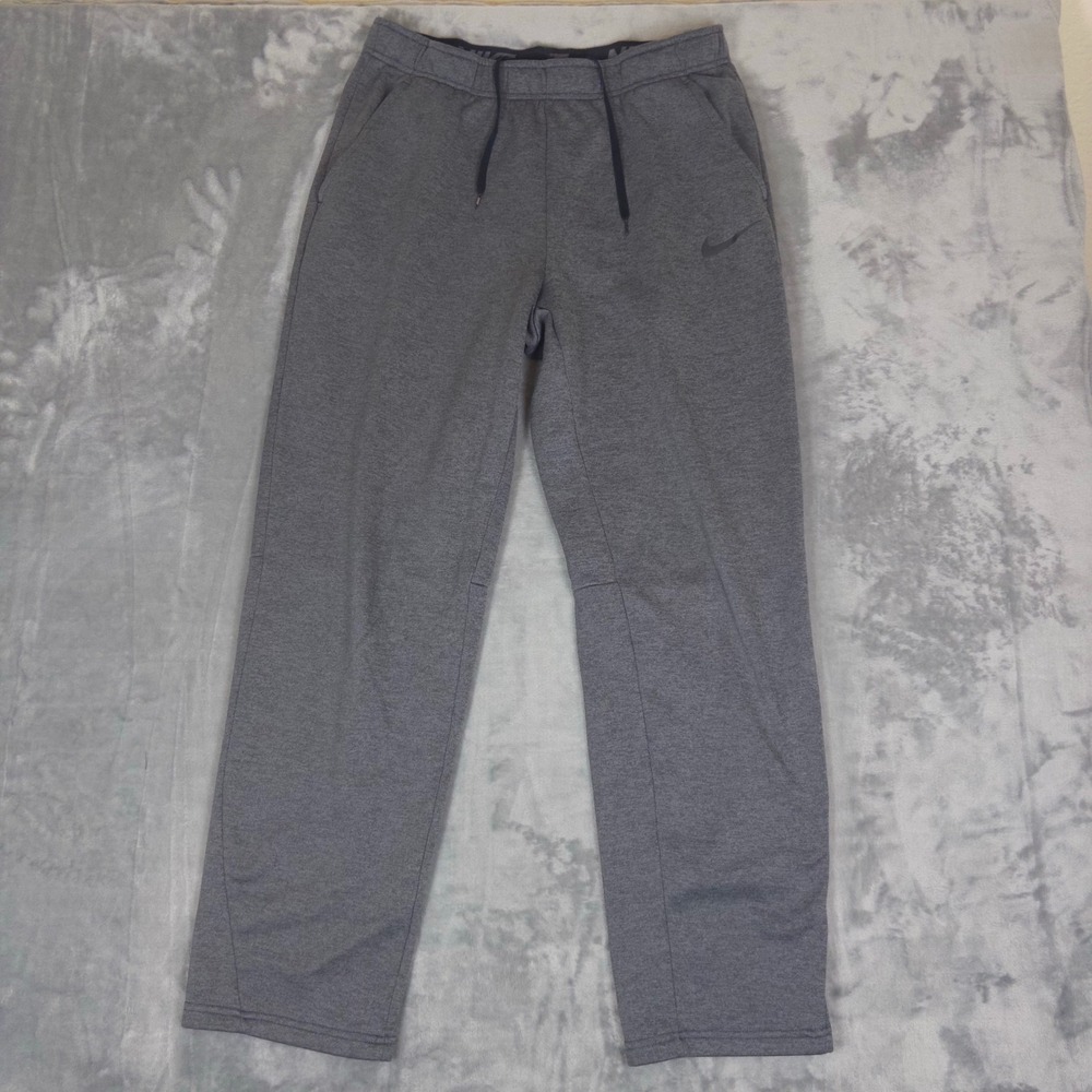 Nike Dri-FIT Pants Mens LT Gray Heather Fleece Straight Leg 932253-071 Tall
